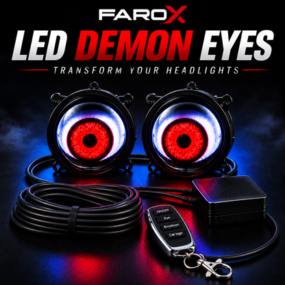 FAROX™ Demon Eyes RGB – Custom LED Headlights